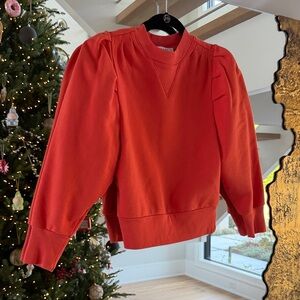 Frame Denim Orange Sweatshirt